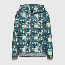 Толстовка-худи мужская PARIS, цвет: 3D-меланж