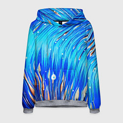 Толстовка-худи мужская Морские водоросли!, цвет: 3D-меланж