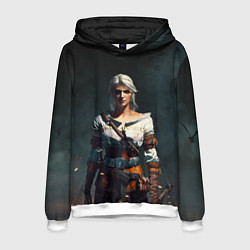 Толстовка-худи мужская THE WITCHER CIRI, цвет: 3D-белый