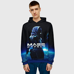Толстовка-худи мужская MASS EFFECT ТАЛИ ЗОРА, цвет: 3D-синий — фото 2