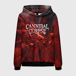 Толстовка-худи мужская Blood Cannibal Corpse Труп Каннибала Z, цвет: 3D-черный