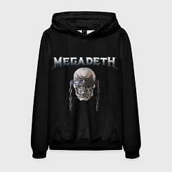 Толстовка-худи мужская Megadeth, цвет: 3D-черный