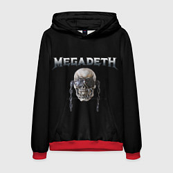 Толстовка-худи мужская Megadeth, цвет: 3D-красный