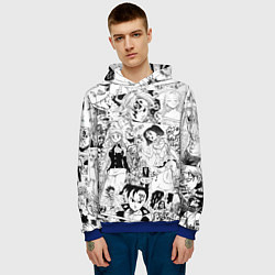 Толстовка-худи мужская Семь смертных грехов, манга, цвет: 3D-синий — фото 2