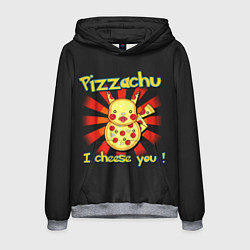 Толстовка-худи мужская Пиццачу, цвет: 3D-меланж