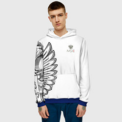 Толстовка-худи мужская Russia MSKSide 3D Logo New 202223, цвет: 3D-синий — фото 2