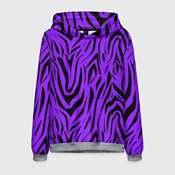 Толстовка-худи мужская Абстрактный узор зебра, цвет: 3D-меланж