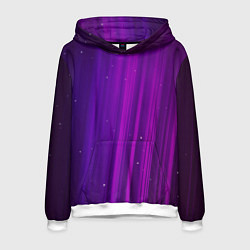 Толстовка-худи мужская ВОЛШЕБНЫЙ СВЕТ, цвет: 3D-белый