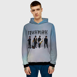 Толстовка-худи мужская Пикник группа, цвет: 3D-черный — фото 2