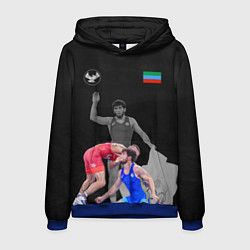 Толстовка-худи мужская Dagestan wrestling Uguev, цвет: 3D-синий