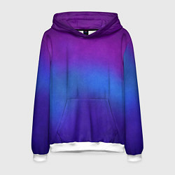 Толстовка-худи мужская Leather gradient, цвет: 3D-белый