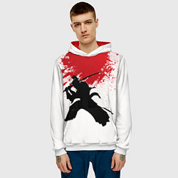 Толстовка-худи мужская УДАР НИНДЗЯ, цвет: 3D-белый — фото 2