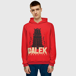 Толстовка-худи мужская Dalek, цвет: 3D-красный — фото 2