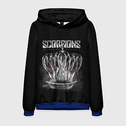 Толстовка-худи мужская SCORPIONS, цвет: 3D-синий