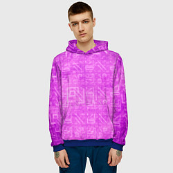 Толстовка-худи мужская FORTNITE PINK ФОРТНАЙТ, цвет: 3D-синий — фото 2
