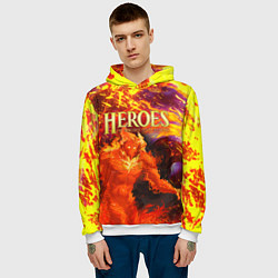 Толстовка-худи мужская HoM Огненный, цвет: 3D-белый — фото 2