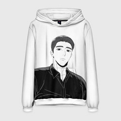 Толстовка-худи мужская Ки Мён Де, цвет: 3D-белый