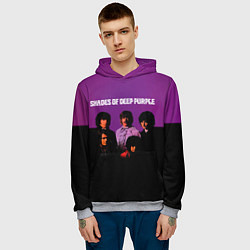 Толстовка-худи мужская Shades of Deep Purple, цвет: 3D-меланж — фото 2