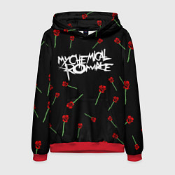 Толстовка-худи мужская MY CHEMICAL ROMANCE РОЗЫ MCR ROSES, цвет: 3D-красный