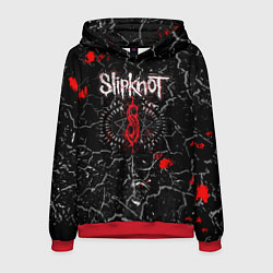 Толстовка-худи мужская Slipknot Rock Слипкнот Музыка Рок Гранж, цвет: 3D-красный