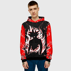 Толстовка-худи мужская Dragon ball super, цвет: 3D-черный — фото 2