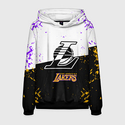 Толстовка-худи мужская Коби Брайант Los Angeles Lakers,, цвет: 3D-черный