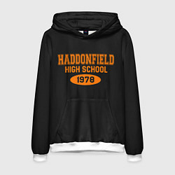 Толстовка-худи мужская Haddonfield High School 1978, цвет: 3D-белый