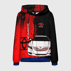 Толстовка-худи мужская Camry Toyota glitch, цвет: 3D-синий