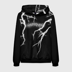 Толстовка-худи мужская GHOSTEMANE Lightning Гостмейн Молния Надпись, цвет: 3D-черный