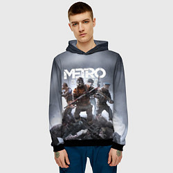 Толстовка-худи мужская МЕТРО ИСХОД АРТЁМ ,ЯДЕРНАЯ ЗИМА METRO EXODUS, цвет: 3D-черный — фото 2