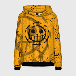 Толстовка-худи мужская ONE PIECE ПИРАТЫ ЛОГО, цвет: 3D-черный