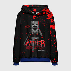 Толстовка-худи мужская WITHER SKELETON, цвет: 3D-синий