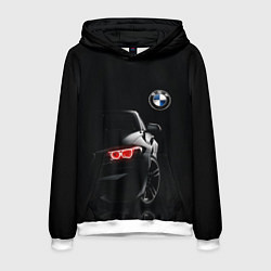 Толстовка-худи мужская BMW МИНИМЛ, цвет: 3D-белый
