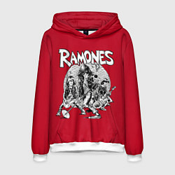 Толстовка-худи мужская BW Ramones, цвет: 3D-белый