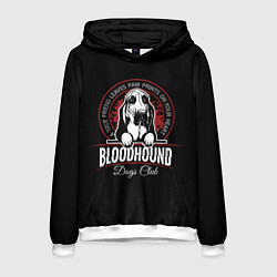 Толстовка-худи мужская Бладхаунд Bloodhound, цвет: 3D-белый