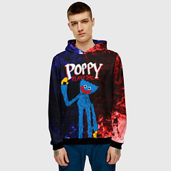 Толстовка-худи мужская Poppy Playtime, цвет: 3D-черный — фото 2