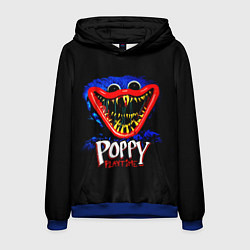 Толстовка-худи мужская Poppy Playtime: Huggy, цвет: 3D-синий