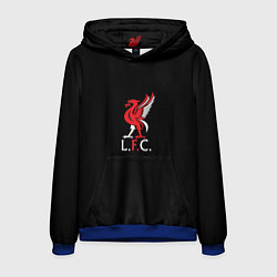 Толстовка-худи мужская Leverpool YNWA, цвет: 3D-синий