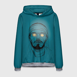 Толстовка-худи мужская Многозаал Арт, цвет: 3D-меланж