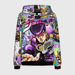 Толстовка-худи мужская JoJos Bizarre Adventure: Josuke, цвет: 3D-черный