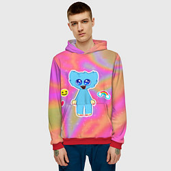 Толстовка-худи мужская POPPY PLAYTIME - МАЛЫШ ХАГГИ ВАГГИ, цвет: 3D-красный — фото 2