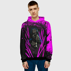 Толстовка-худи мужская Pink Jinx, цвет: 3D-черный — фото 2
