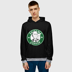 Толстовка-худи мужская ONE-PUNCH MAN OK COFFEE, цвет: 3D-меланж — фото 2