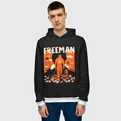 Толстовка-худи мужская Walkin Freeman, цвет: 3D-белый — фото 2
