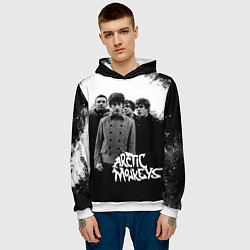 Толстовка-худи мужская Группа Arctic monkeys, цвет: 3D-белый — фото 2