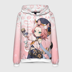 Толстовка-худи мужская GENSHIN IMPACT, ДИОНА ГЕНШИН ИМПАКТ, цвет: 3D-белый