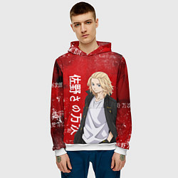 Толстовка-худи мужская МАЙКИ МАНДЗИРО ТОСВА RED, цвет: 3D-белый — фото 2