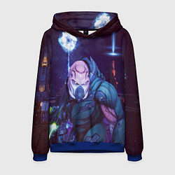 Толстовка-худи мужская XCOM 2 War of the Chosen, цвет: 3D-синий