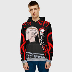 Толстовка-худи мужская ДРАКЕН ИЗ ТОСВЫ ТОКИЙСКИЕ, цвет: 3D-меланж — фото 2