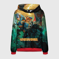 Толстовка-худи мужская Warhammer арт, цвет: 3D-красный